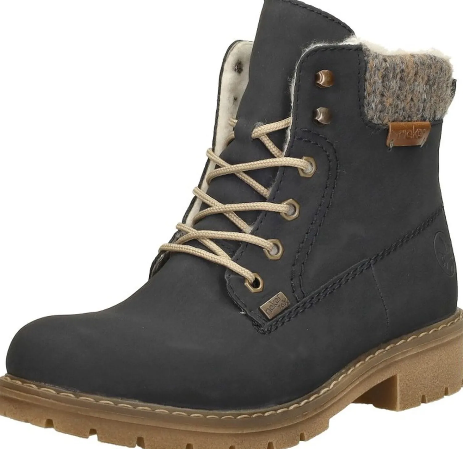 Rieker Veterschoenen Hoog Blauw New