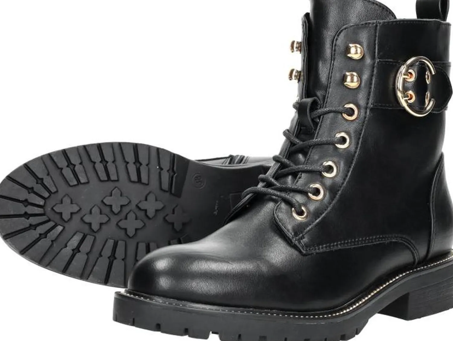 Sub55 Veterschoenen Hoog Zwart Sale