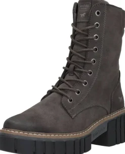 Mustang Veterschoenen Hoog Taupe Outlet