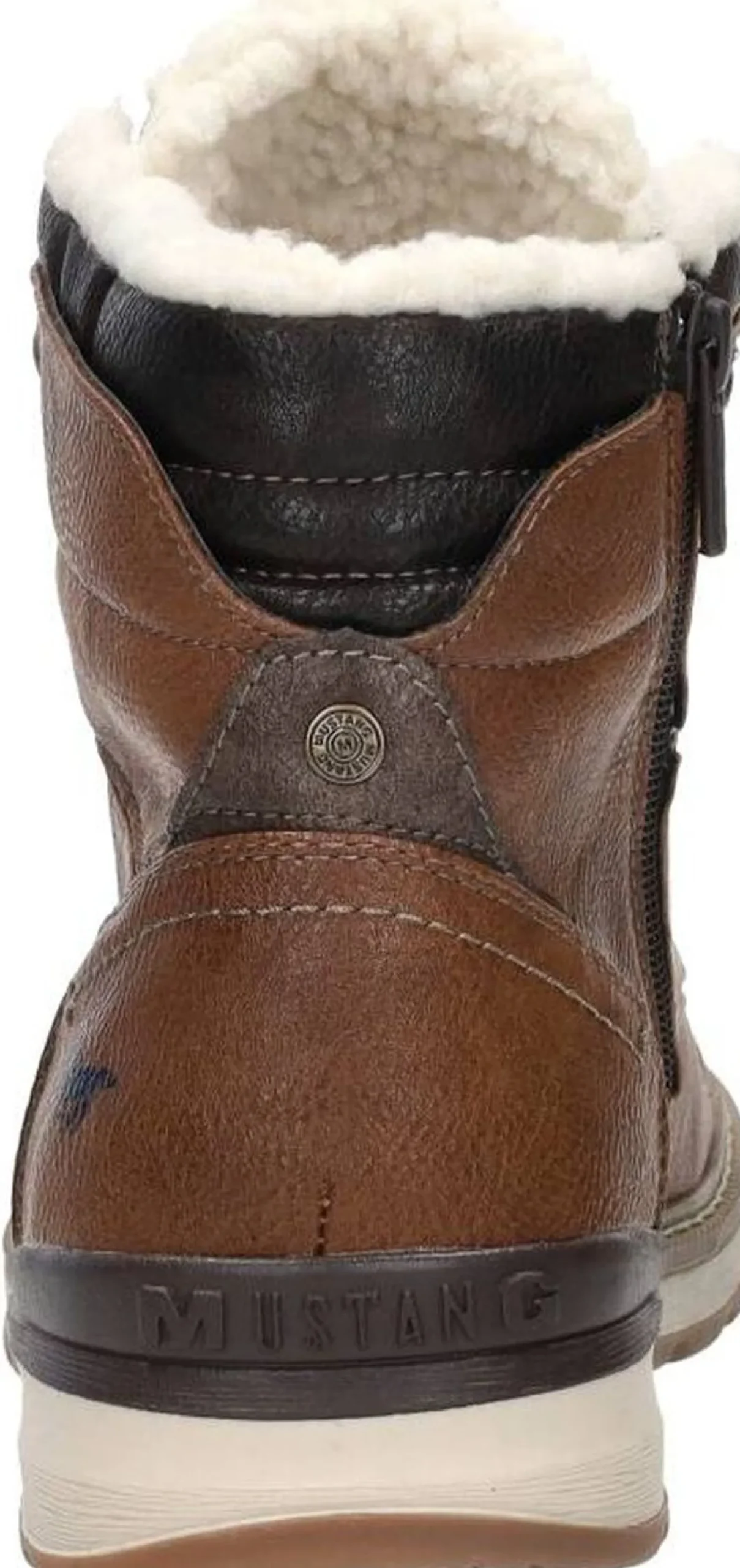 Mustang Veterschoenen Hoog Cognac New