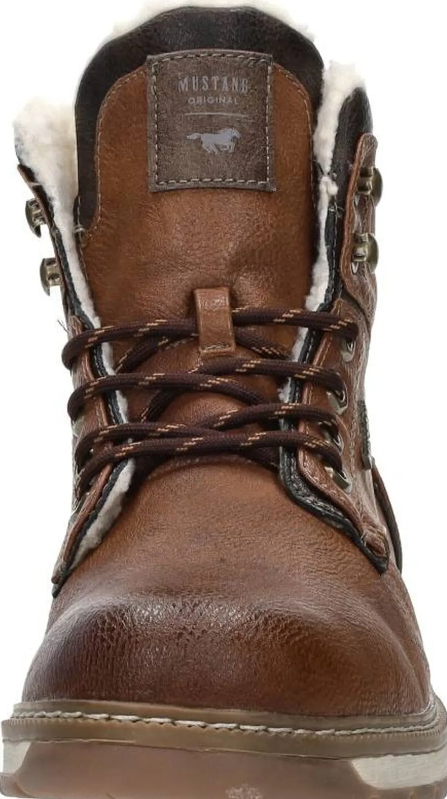 Mustang Veterschoenen Hoog Cognac New