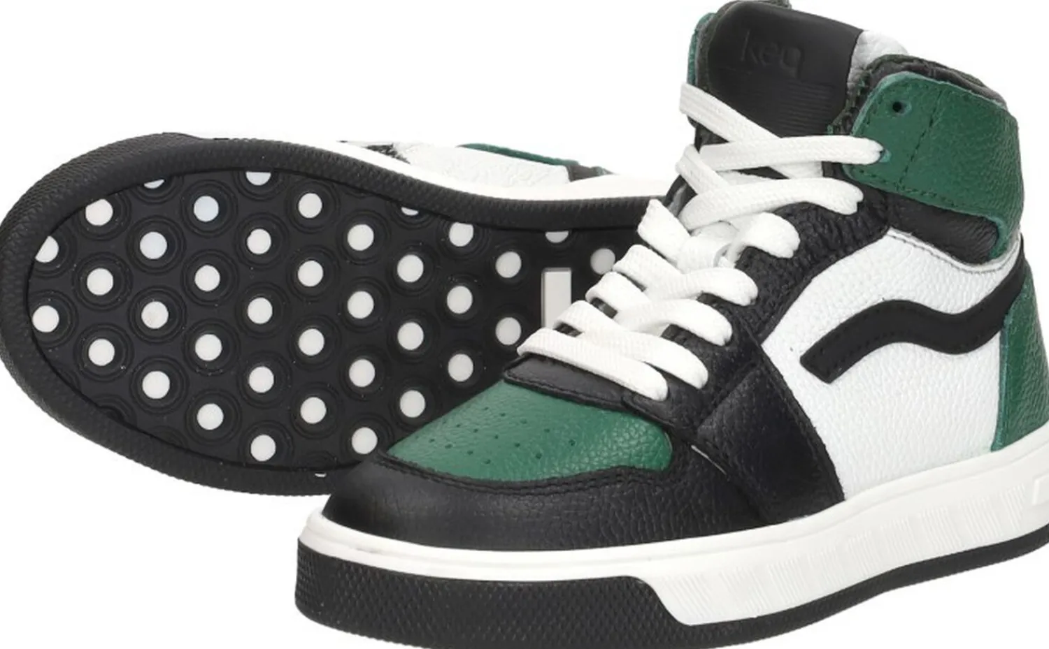Keq Veterschoenen Hoog Groen Fashion
