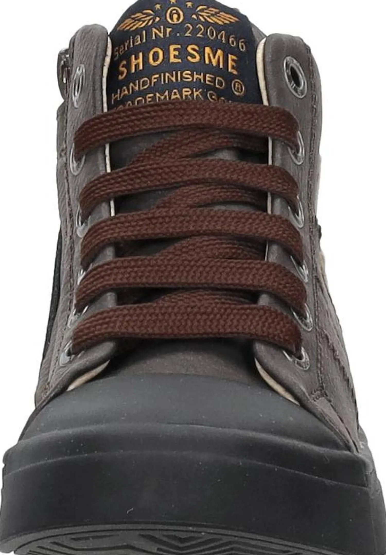 Shoesme Veterschoenen Hoog Donkerbruin Sale