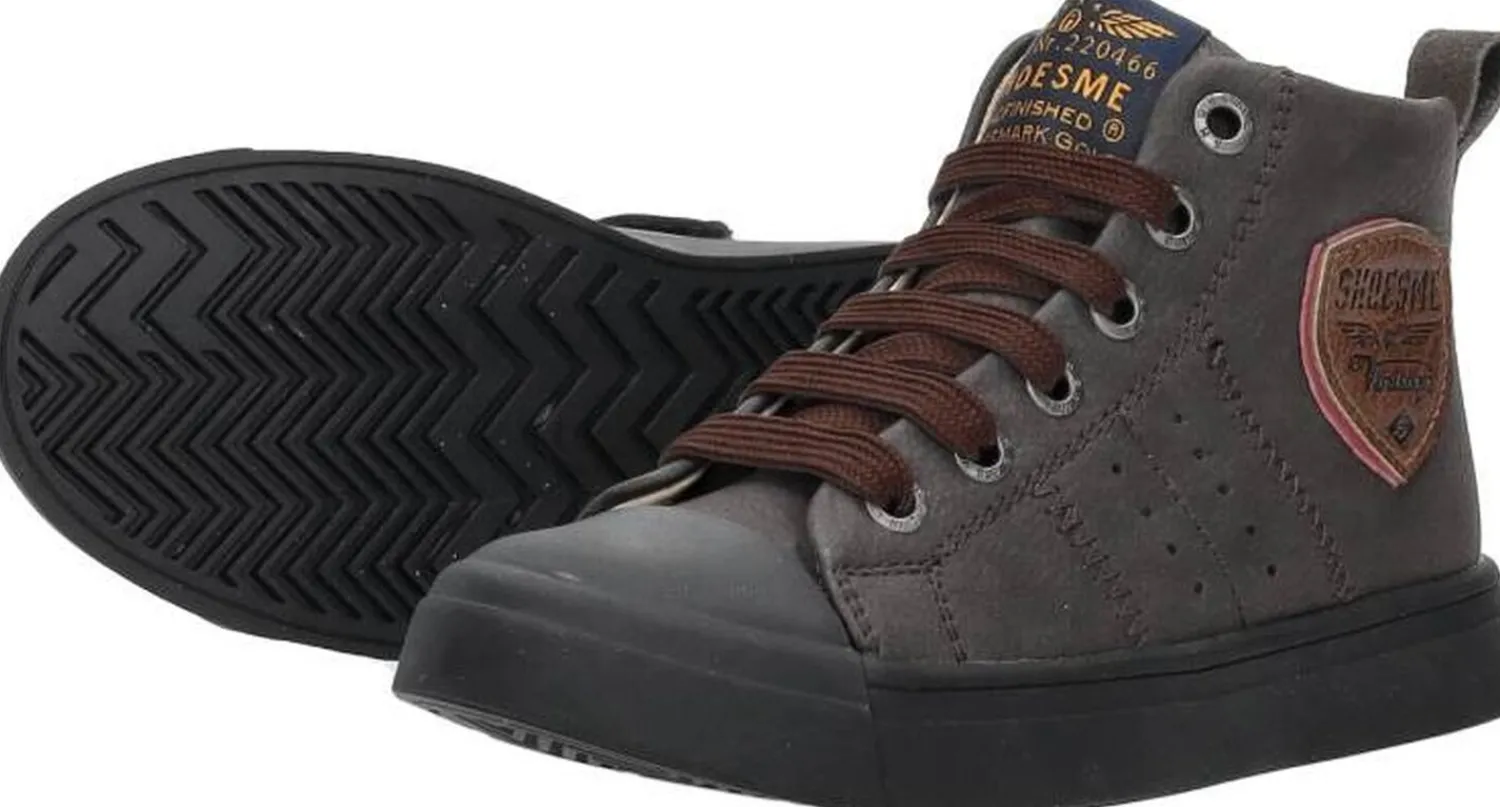 Shoesme Veterschoenen Hoog Donkerbruin Sale