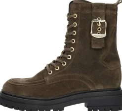 Red Rag Veterschoenen Hoog Donkerbruin New