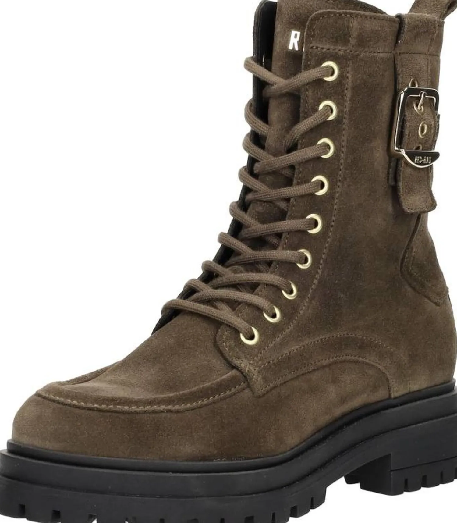Red Rag Veterschoenen Hoog Donkerbruin New