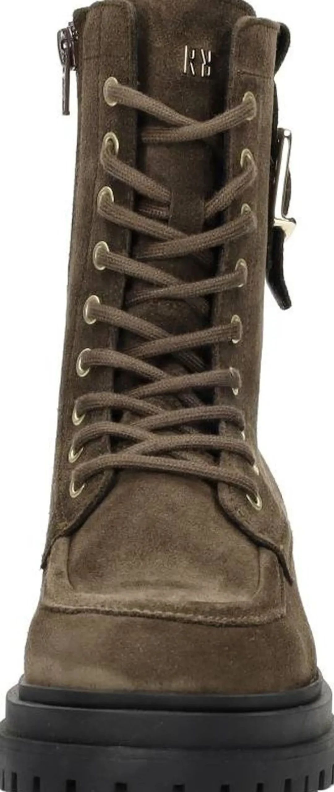 Red Rag Veterschoenen Hoog Donkerbruin New