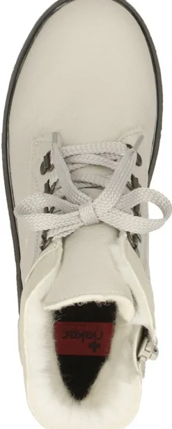 Rieker Veterschoenen Hoog Gebroken wit Fashion