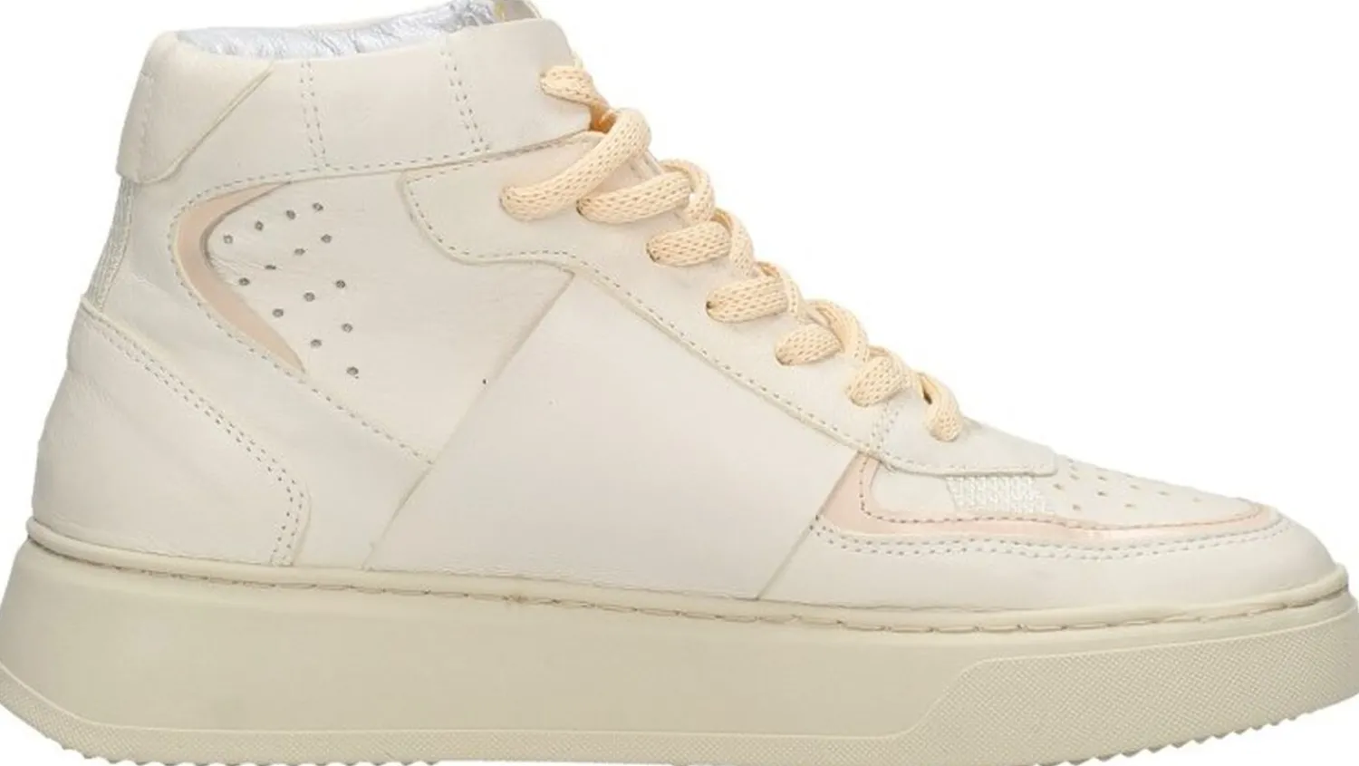 Mjus Veterschoenen Hoog Gebroken wit Online