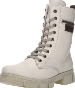 Rieker Veterschoenen Hoog Gebroken wit New