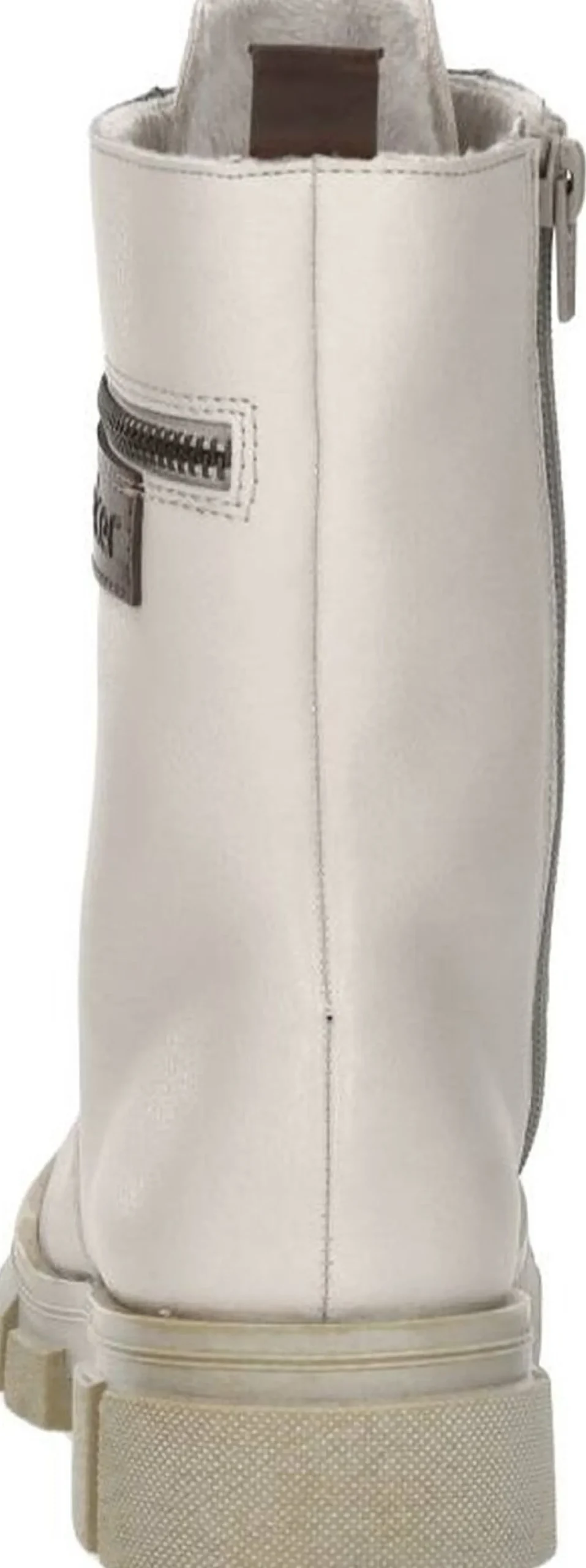 Rieker Veterschoenen Hoog Gebroken wit New