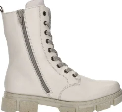 Rieker Veterschoenen Hoog Gebroken wit New
