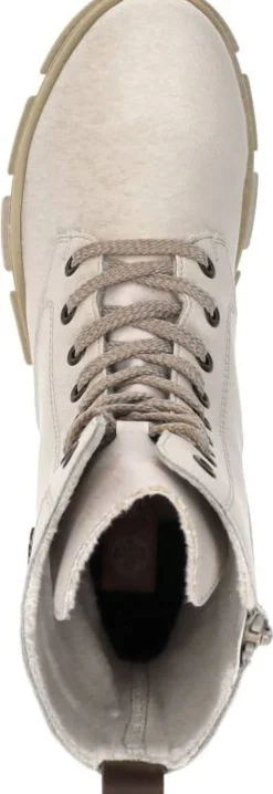 Rieker Veterschoenen Hoog Gebroken wit New