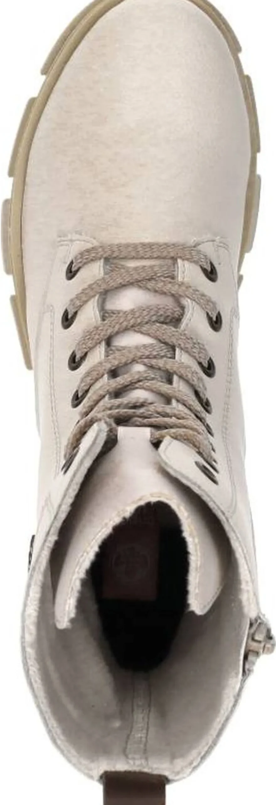 Rieker Veterschoenen Hoog Gebroken wit New