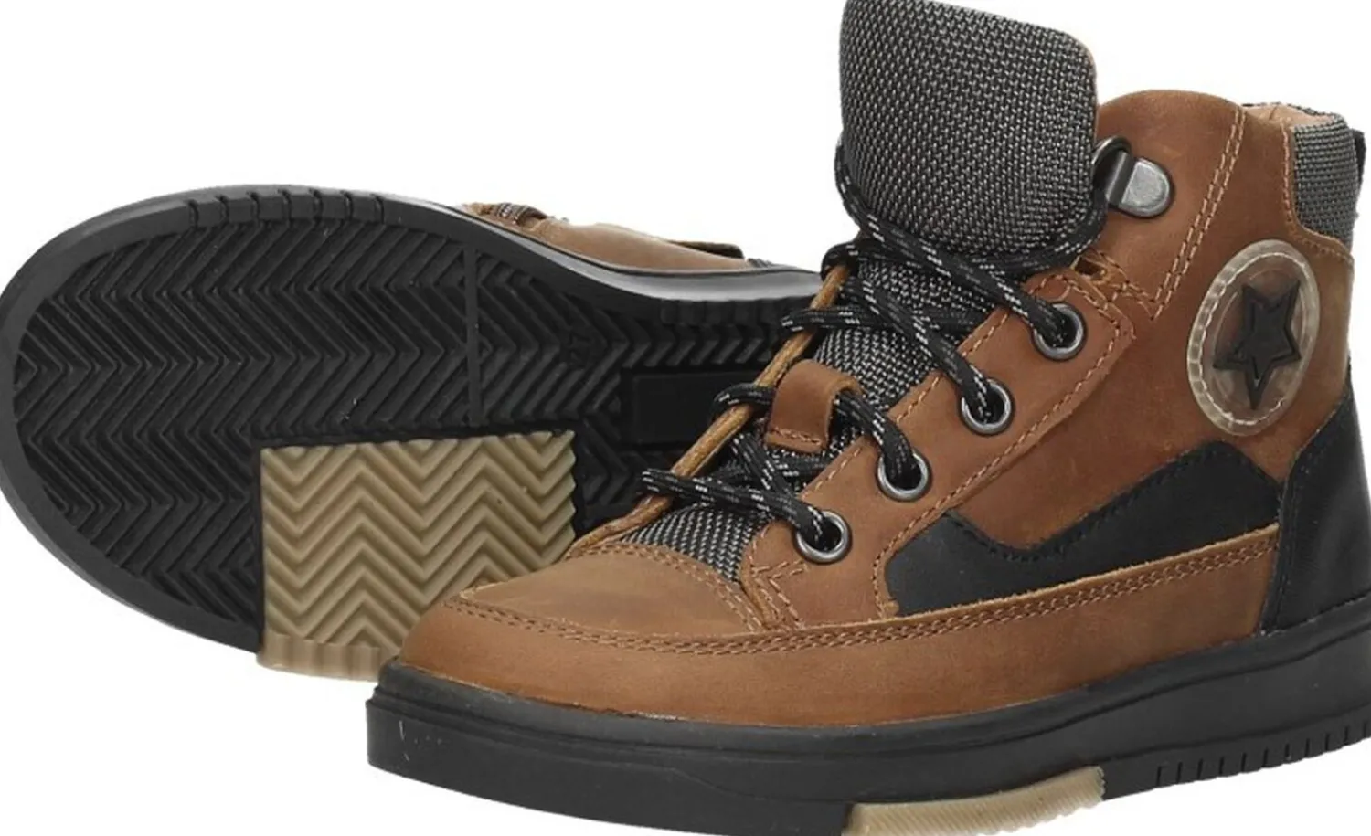 Keq Veterschoenen Hoog Cognac Discount