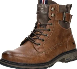 Mustang Veterschoenen Hoog Cognac New