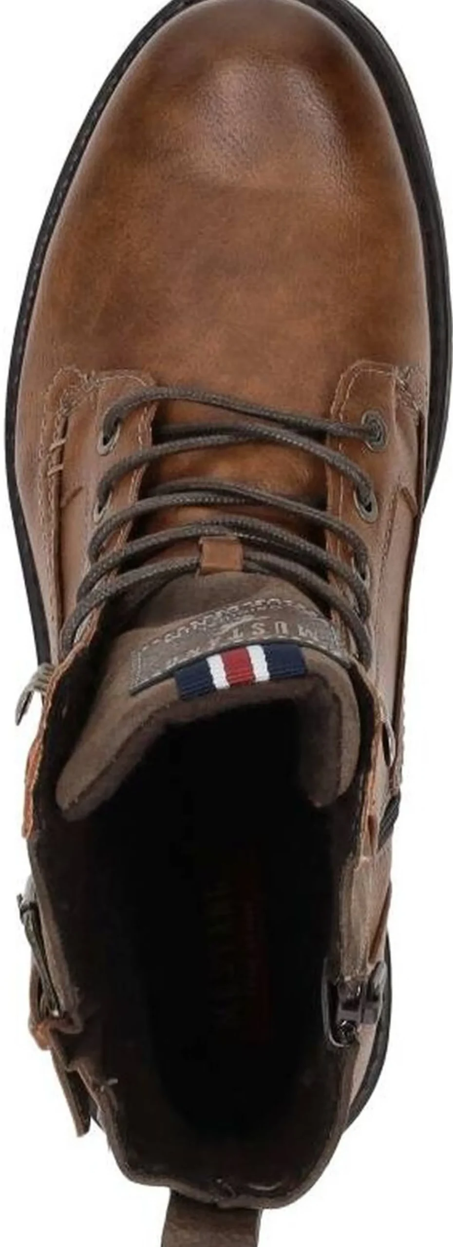 Mustang Veterschoenen Hoog Cognac New