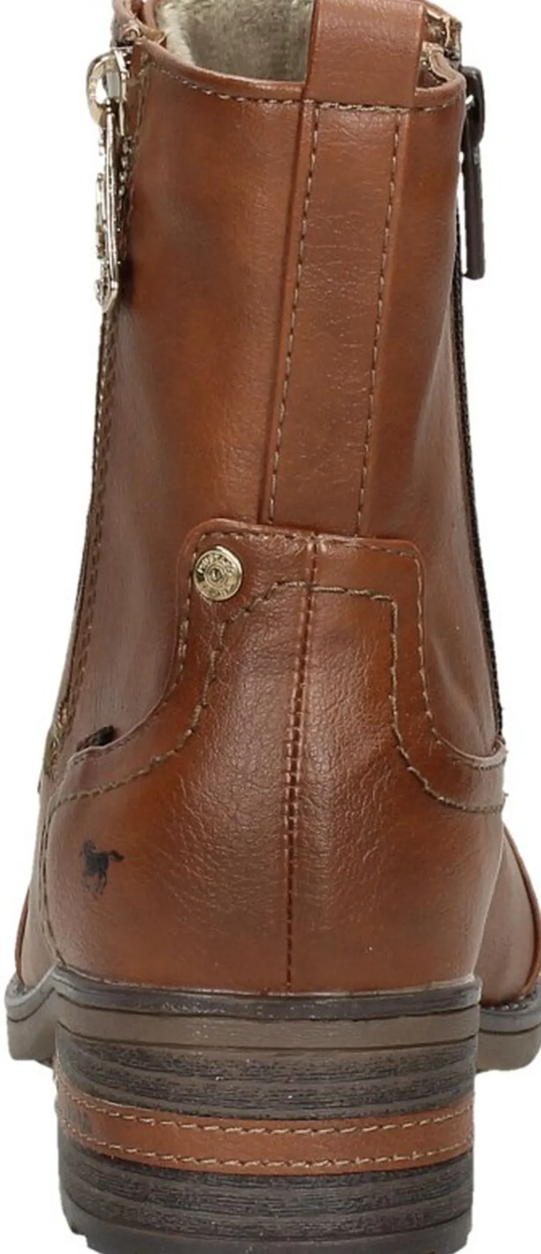 Mustang Veterschoenen Hoog Cognac New