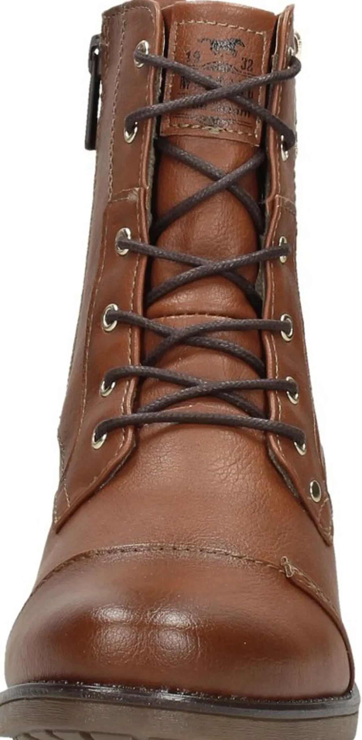 Mustang Veterschoenen Hoog Cognac New