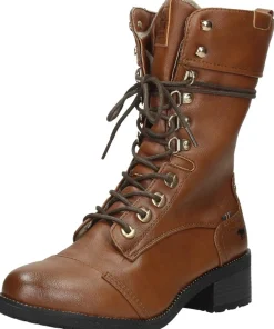 Mustang Veterschoenen Hoog Cognac Sale