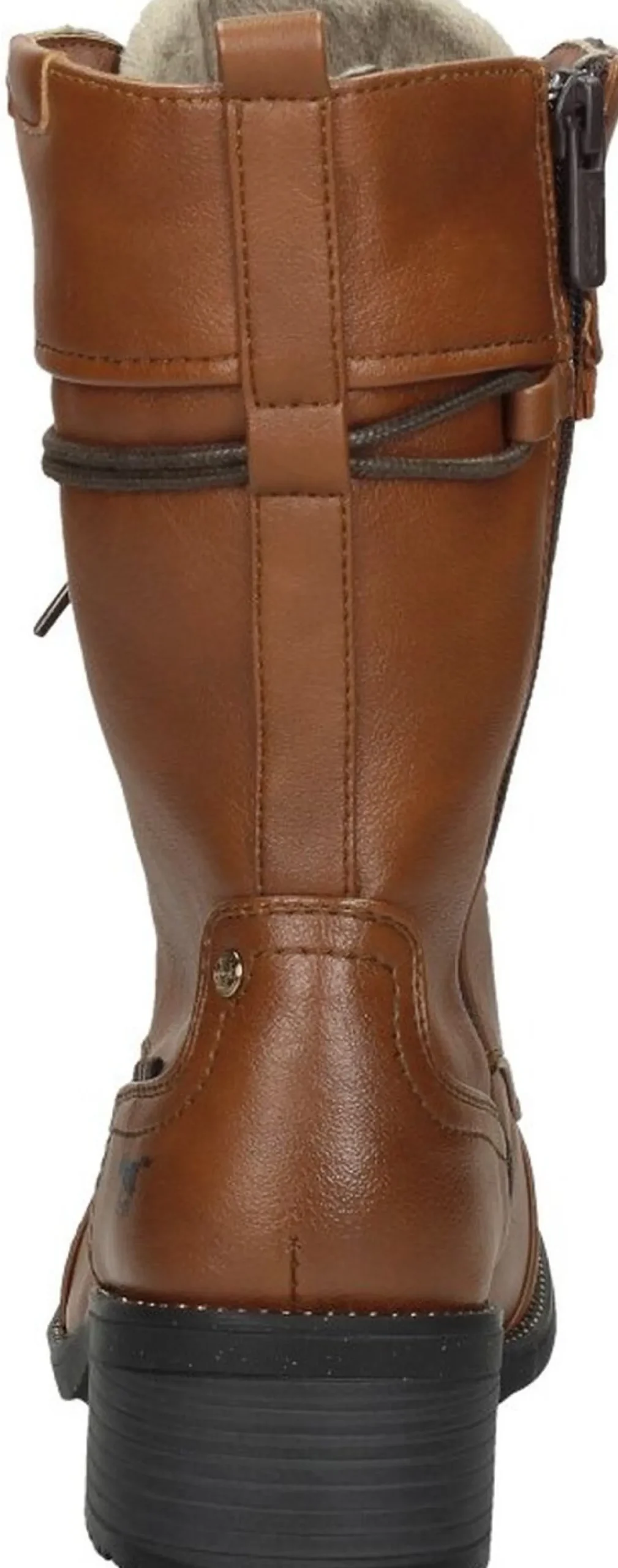 Mustang Veterschoenen Hoog Cognac Sale