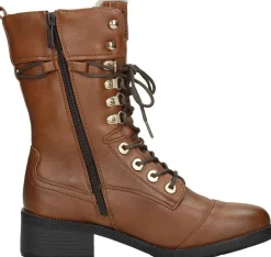 Mustang Veterschoenen Hoog Cognac Sale