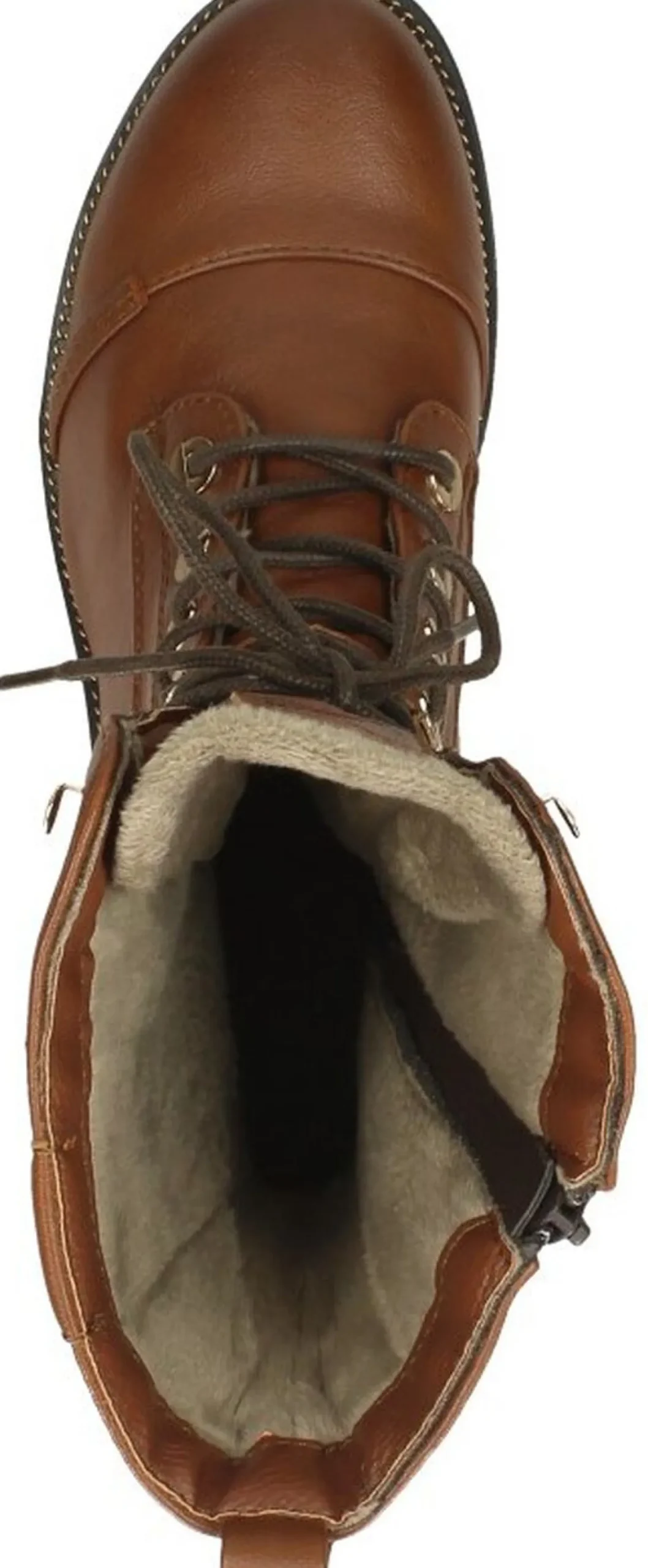 Mustang Veterschoenen Hoog Cognac Sale