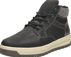 Rieker Veterschoenen Hoog Zwart Fashion