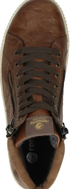 Remonte Veterschoenen Hoog Cognac Sale