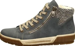 Rieker Veterschoenen Hoog Licht blauw Clearance
