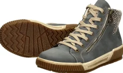 Rieker Veterschoenen Hoog Licht blauw Clearance