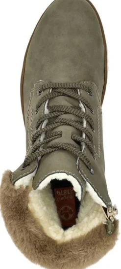 Rieker Veterschoenen Hoog Groen Fashion