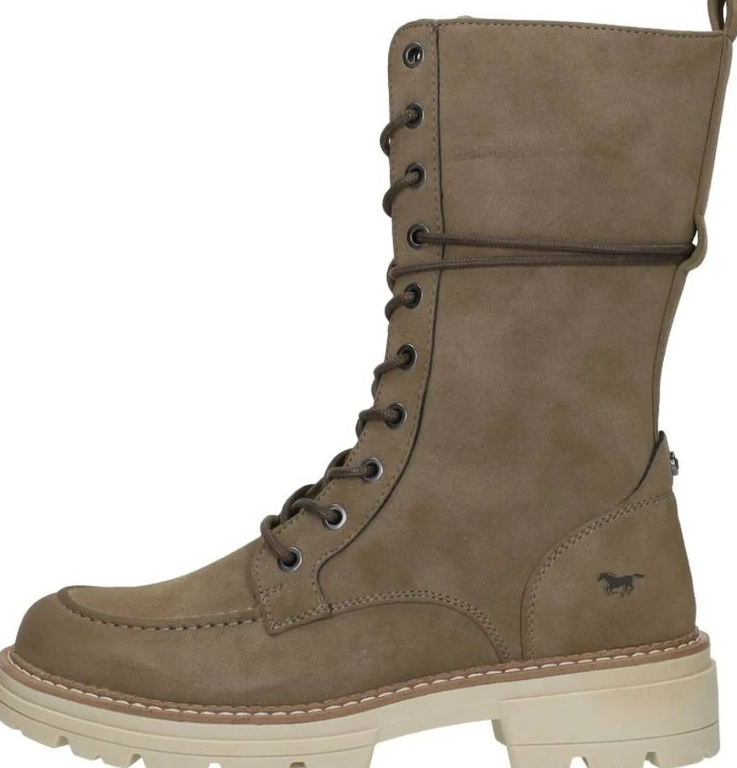 Mustang Veterschoenen Hoog Taupe Online