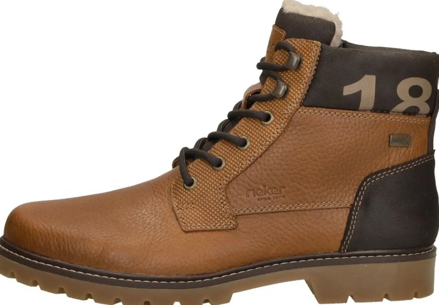 Rieker Veterschoenen Hoog Cognac Sale
