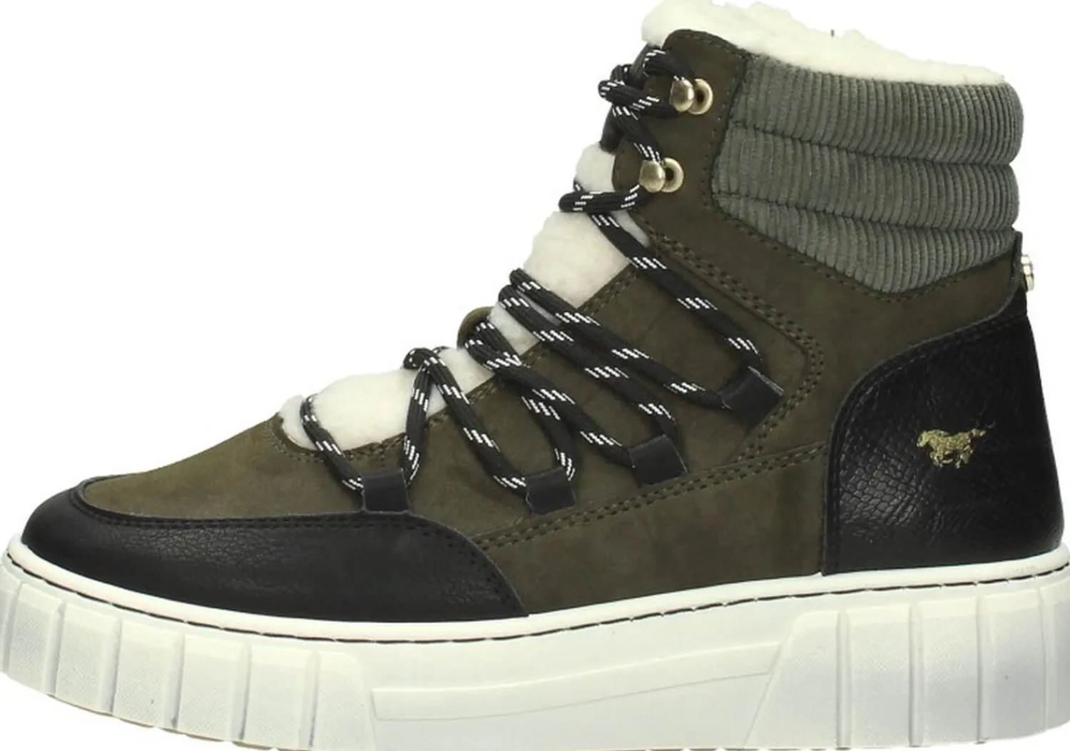 Mustang Veterschoenen Hoog Groen Clearance