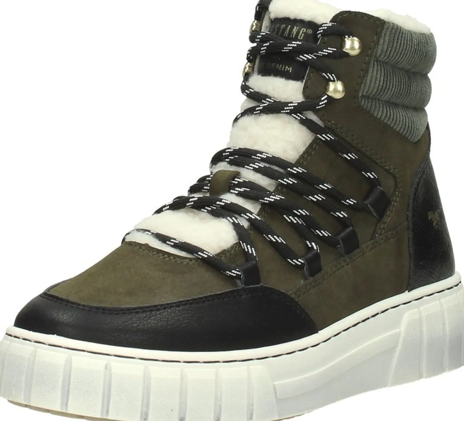 Mustang Veterschoenen Hoog Groen Clearance
