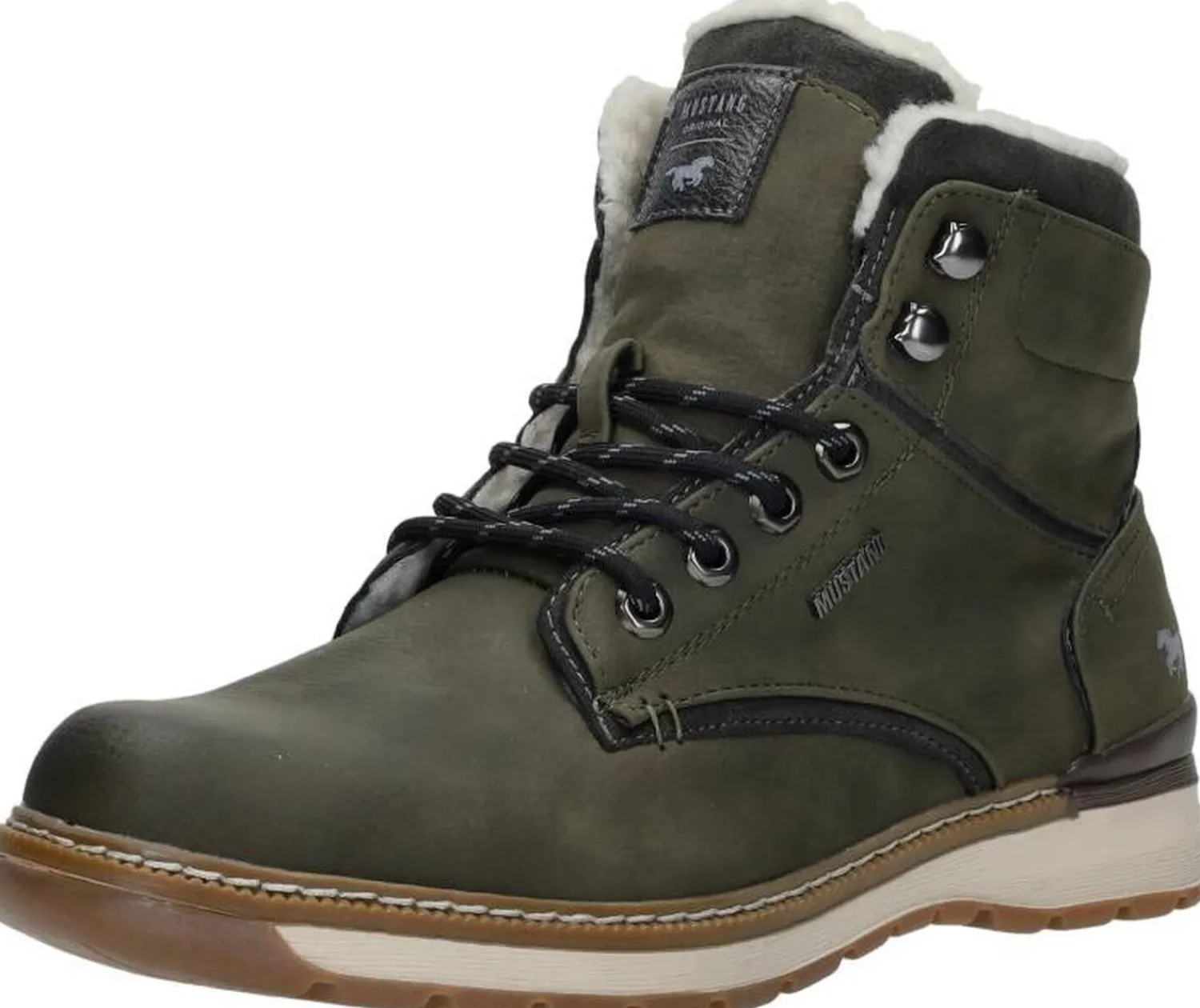 Mustang Veterschoenen Hoog Groen New