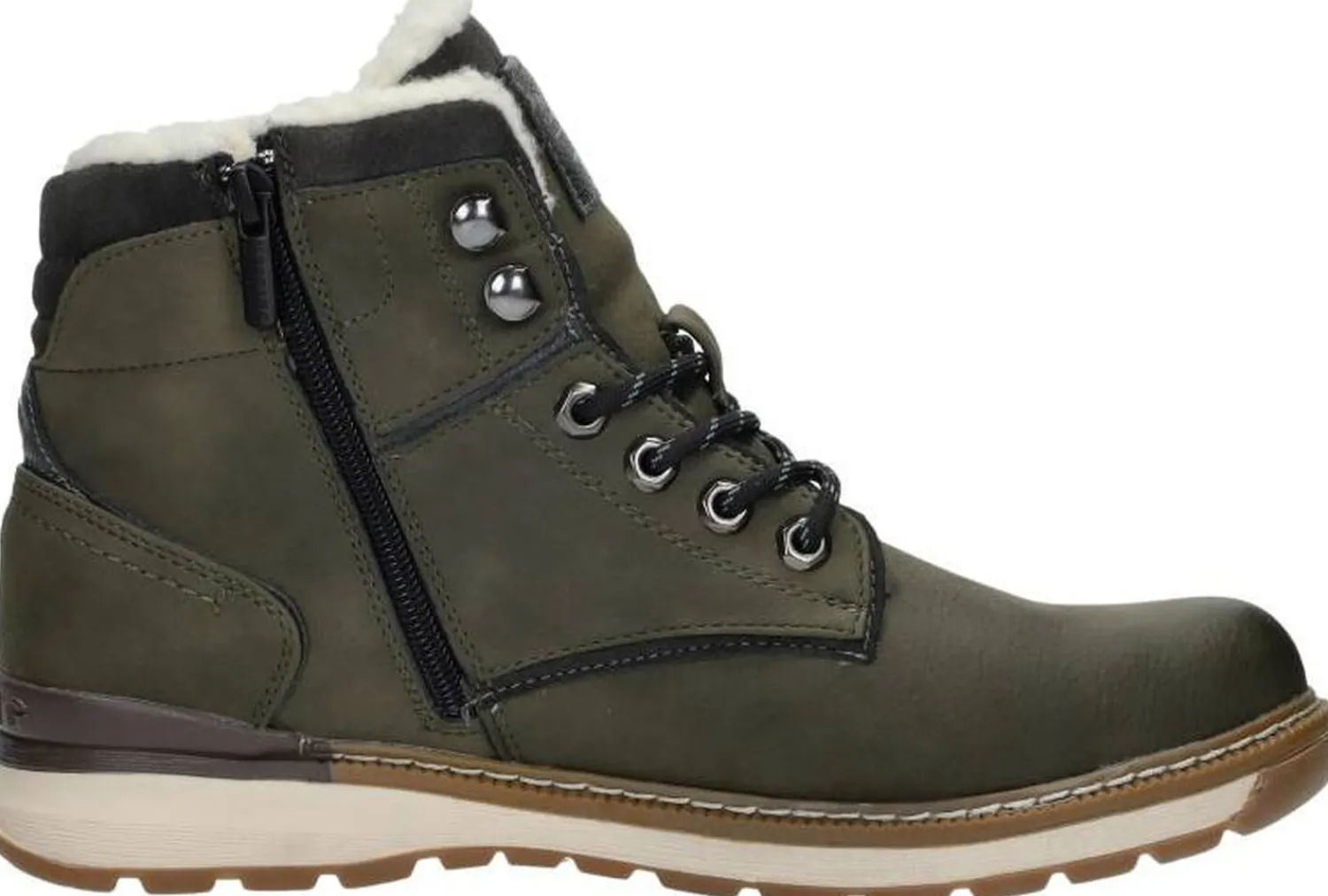 Mustang Veterschoenen Hoog Groen New