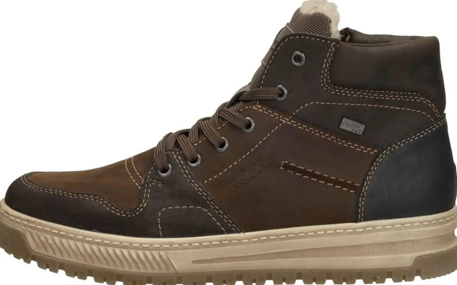 Rieker Veterschoenen Hoog Donkerbruin Clearance