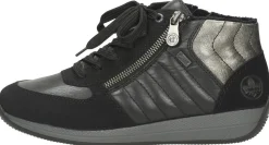 Rieker Veterschoenen Hoog Zwart Fashion