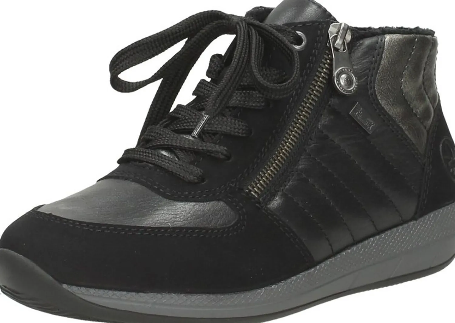 Rieker Veterschoenen Hoog Zwart Fashion