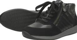 Rieker Veterschoenen Hoog Zwart Fashion