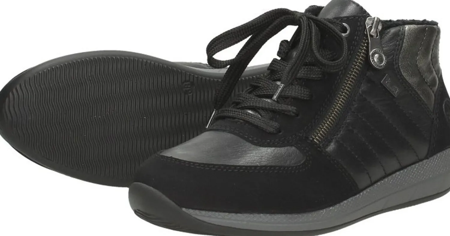 Rieker Veterschoenen Hoog Zwart Fashion