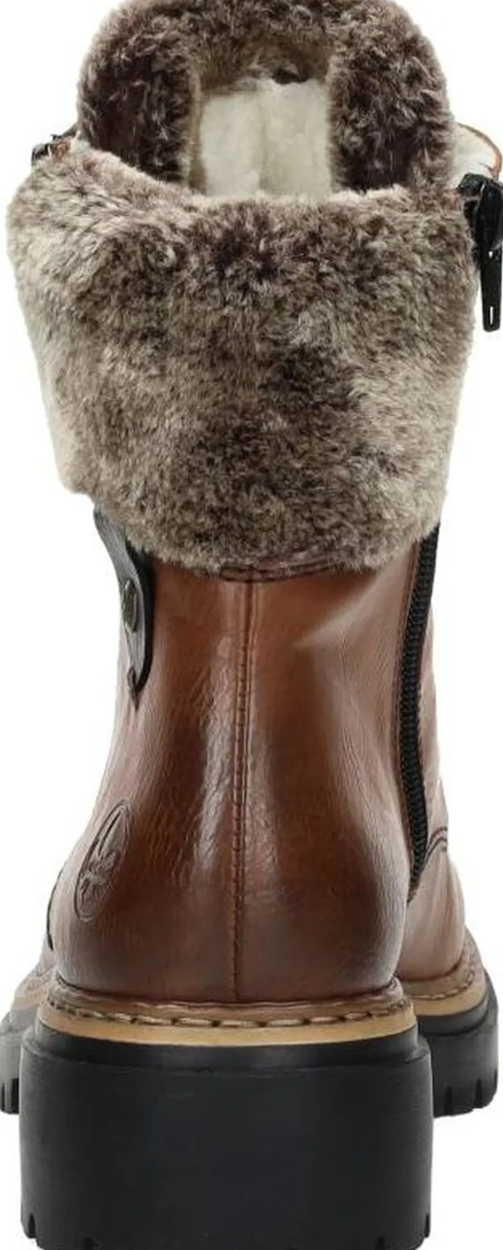 Rieker Veterschoenen Hoog Cognac Outlet