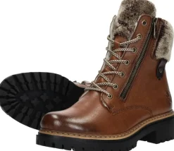 Rieker Veterschoenen Hoog Cognac Outlet