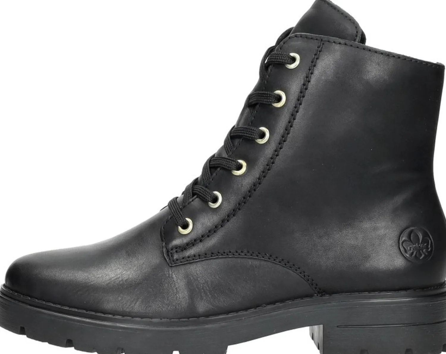 Rieker Veterschoenen Hoog Zwart Fashion