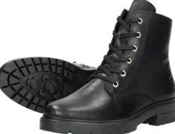 Rieker Veterschoenen Hoog Zwart Fashion