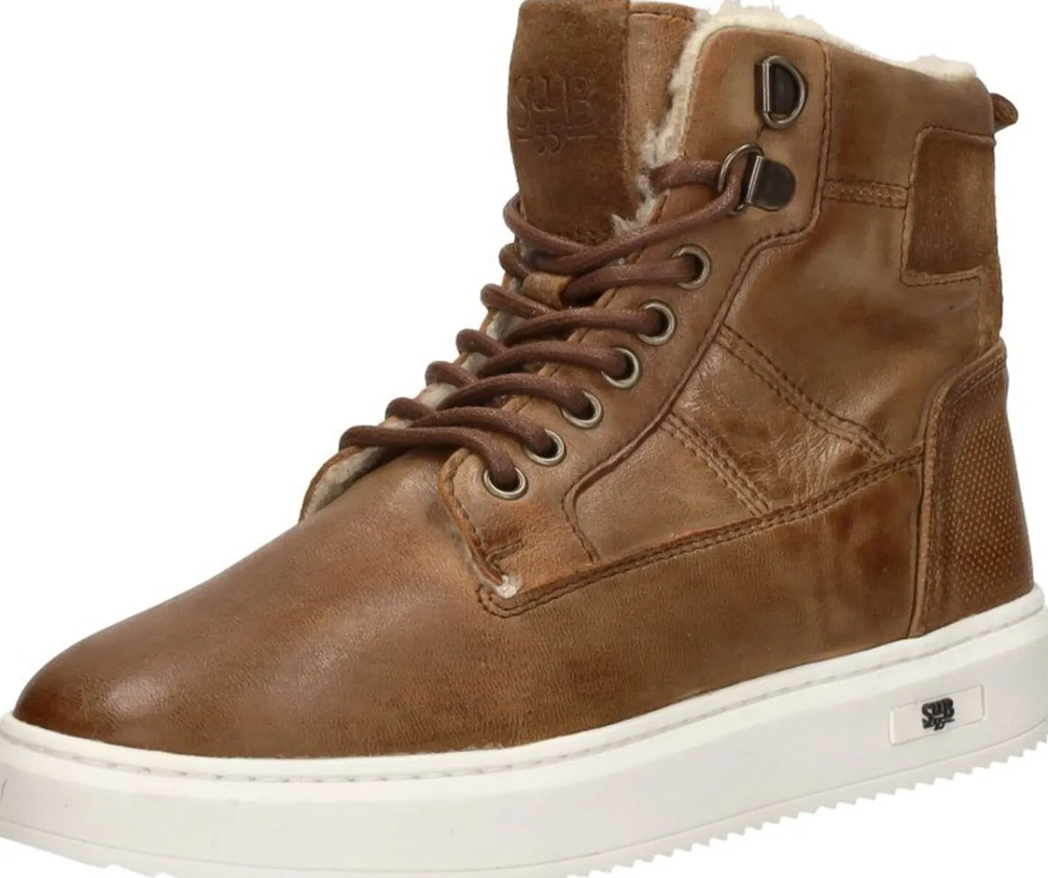 Sub55 Veterschoenen Hoog Cognac Clearance