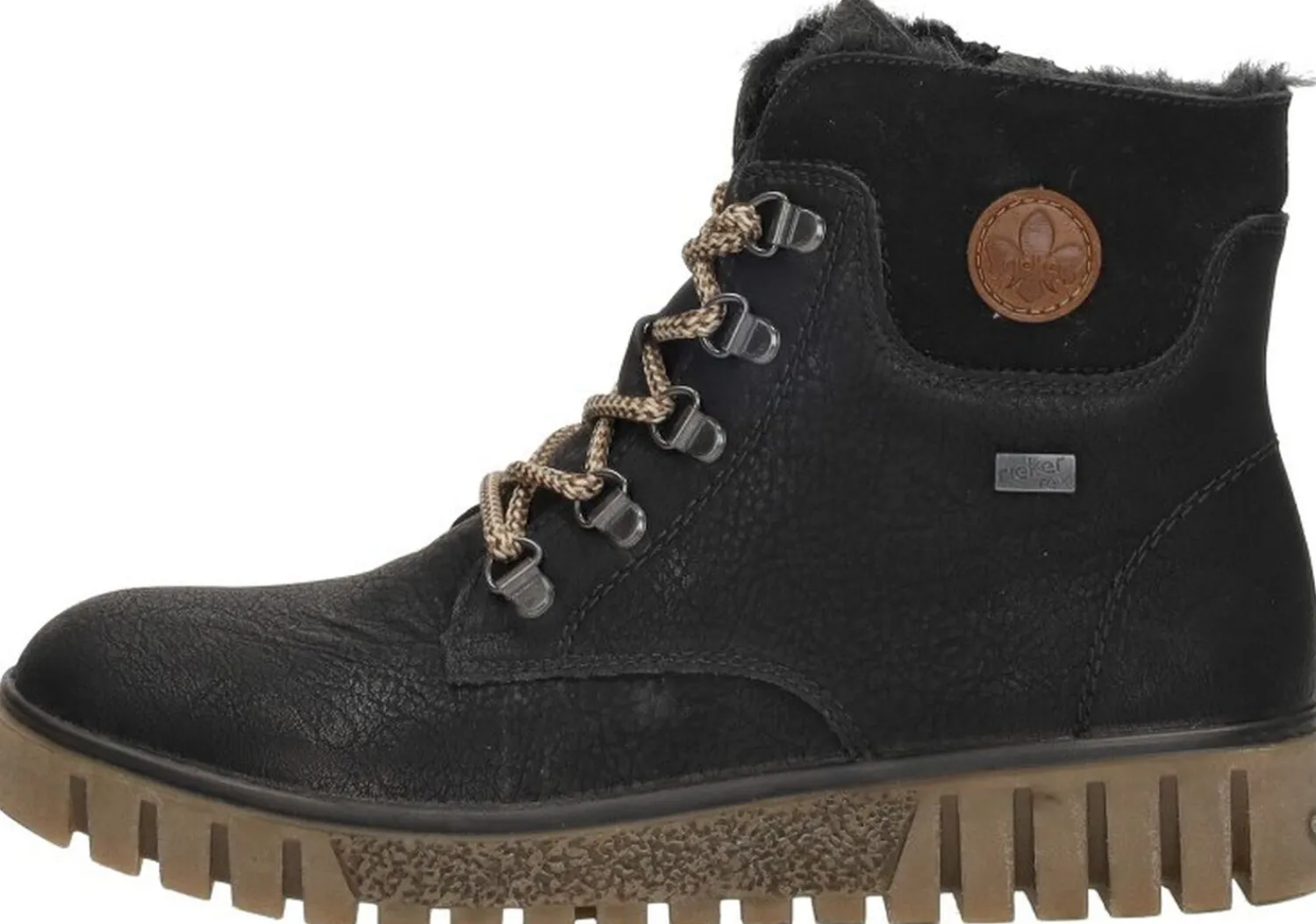 Rieker Veterschoenen Hoog Zwart Online