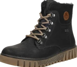 Rieker Veterschoenen Hoog Zwart Online
